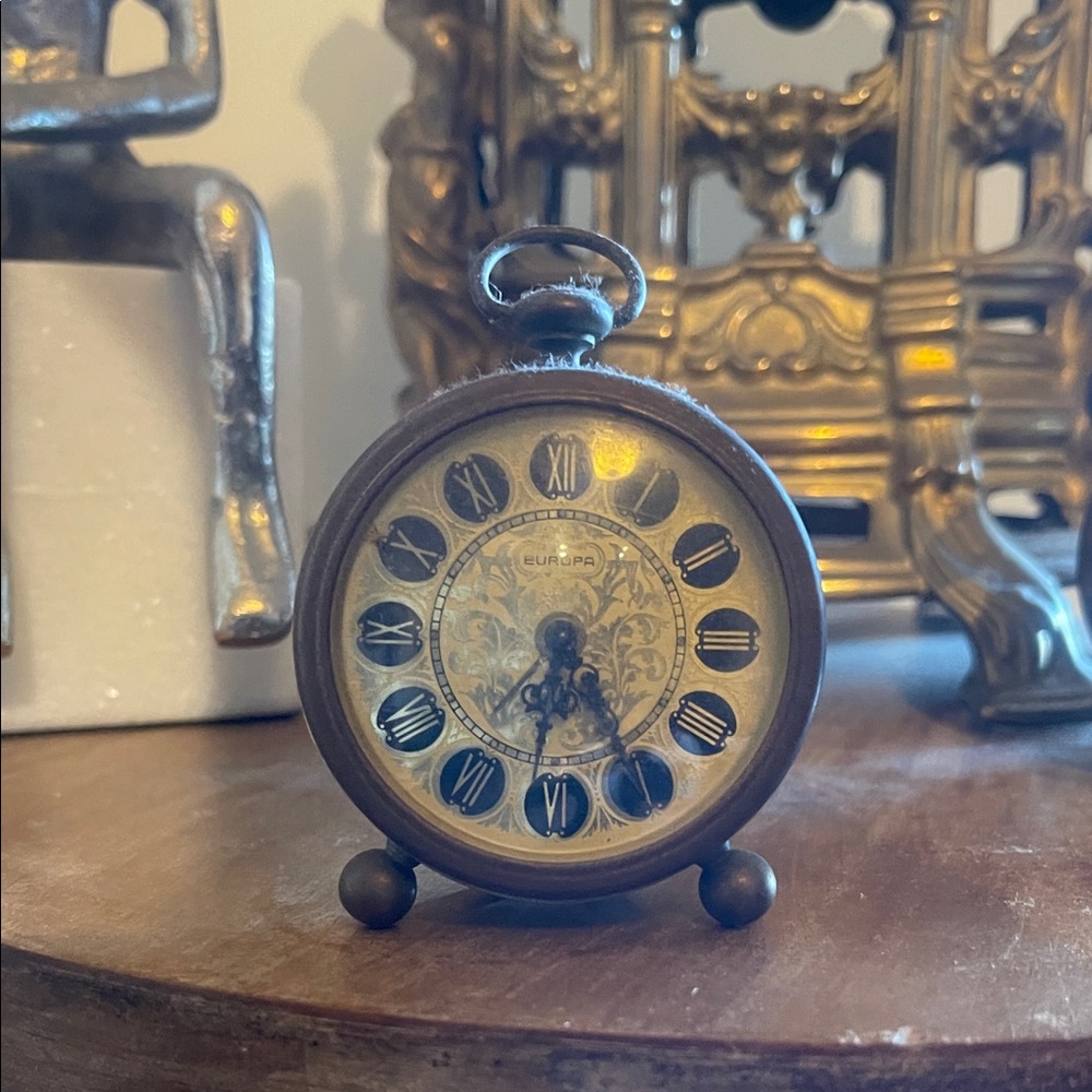 Classic Brown Clock by Europa